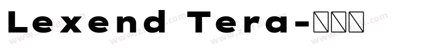 Lexend Tera字体转换